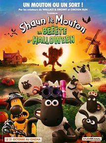Affiche de Shaun le Mouton : La Bêêête d'Halloween, film à voir en streaming sur Pygargue