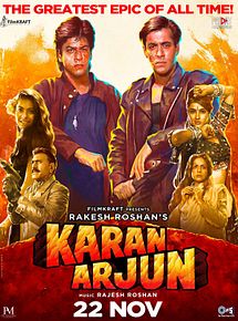 Affiche de Karan Arjun, film à voir en streaming sur Pygargue