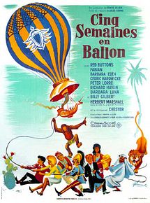 Affiche de Cinq semaines en ballon, film à voir en streaming sur Pygargue
