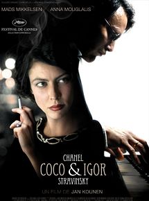 Affiche de Coco Chanel & Igor Stravinsky, film à voir en streaming sur Pygargue