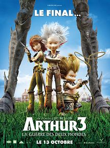 Affiche de Arthur 3 La Guerre des Deux Mondes, film à voir en streaming sur Pygargue