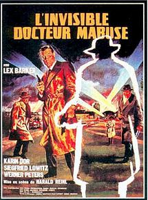 Affiche de L'Invisible Docteur Mabuse, film à voir en streaming sur Pygargue