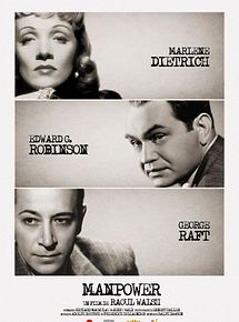 Affiche de Manpower, L'Entraineuse fatale, film à voir en streaming sur Pygargue