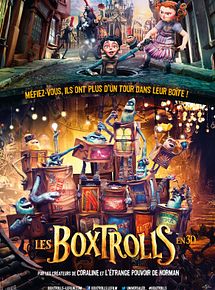 Affiche de Les Boxtrolls, film à voir en streaming sur Pygargue