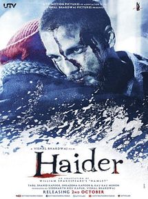 Affiche de Haider, film à voir en streaming sur Pygargue