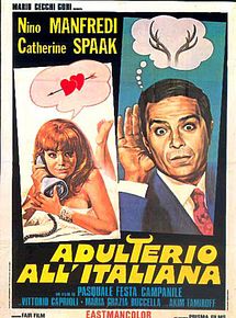 Affiche de Adulterio All'Italiana, film à voir en streaming sur Pygargue
