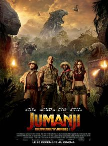 Affiche de Jumanji : Bienvenue dans la jungle, film à voir en streaming sur Pygargue