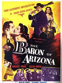 Affiche de Le Baron de l'Arizona, film à voir en streaming sur Pygargue