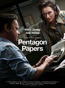 Affiche de Pentagon Papers, film à voir en streaming sur Pygargue
