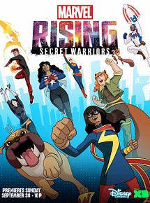 Affiche de Marvel Rising: Secret Warriors, film à voir en streaming sur Pygargue