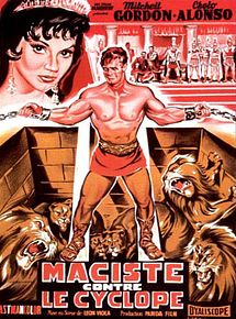 Affiche de Maciste contre le cyclope, film à voir en streaming sur Pygargue