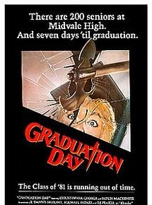 Affiche de Graduation Day - La mort en récompense, film à voir en streaming sur Pygargue