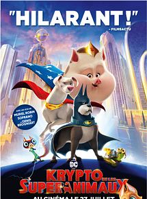 Affiche de Krypto et les Super-Animaux, film à voir en streaming sur Pygargue
