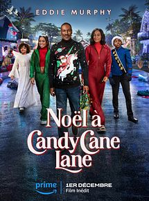 Affiche de Noël à Candy Cane Lane, film à voir en streaming sur Pygargue