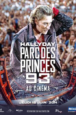 Johnny Hallyday - Parc des Princes 93 au cinéma