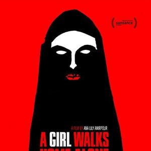Photo A Girl Walks Home Alone At Night