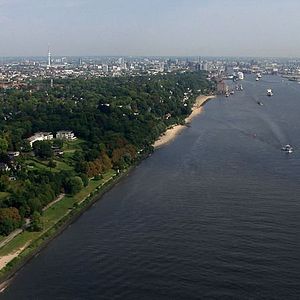 Photo Die Elbe von oben