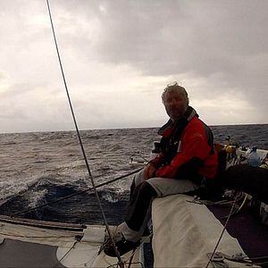 Photo En équilibre sur l'océan