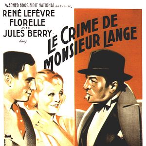 Photo Le Crime De Monsieur Lange