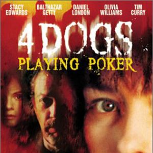 Photo Four Dogs Playing Poker
