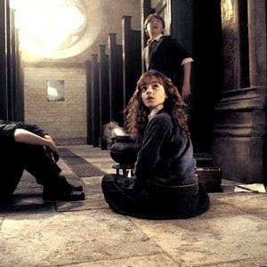 Harry Potter et la chambre des secrets : Photo Daniel Radcliffe, Emma Watson, Rupert Grint