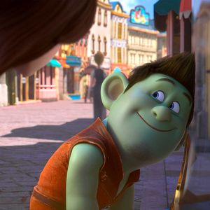 Photo Blanche Neige, les souliers rouges et les sept nains