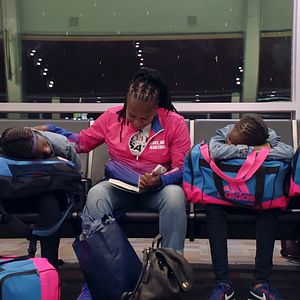 Photo Trois Sœurs dans les Starting-Blocks