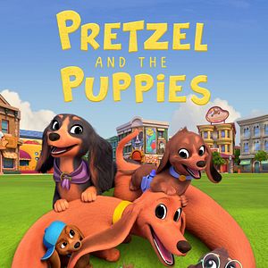 Photo Bretzel et les bébés chiens