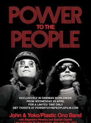 poster du film Power To The People: John & Yoko Live In NYC