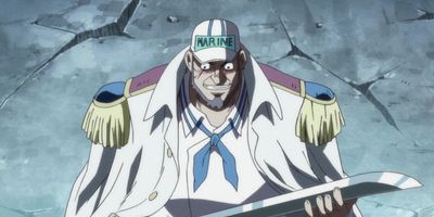 poster de la série La ténacité d'Akainu ! Luffy attaqué par des poings de magma !
