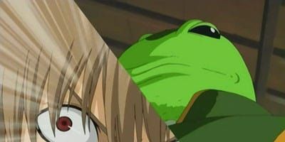 poster de la série Les garçons ont une étrange croyance qui leur fait penser qu'ils deviennent des hommes en touchant une grenouille / Vous devez seulement vous laver les aisselles... Juste les aisselles.