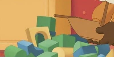 poster de la série Petit Ours Brun range ses jouets