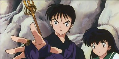 poster de la série Un trou d'air dans la main droite, Miroku, le bonze voyou
