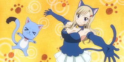 poster de la série La jeune fille et le chat bleu