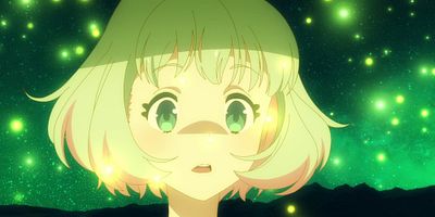 poster de la série Ciel bleu, montagne verte, combat dans la rivière et station Galaxie