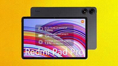 image de la news Avec 45% de réduction ce mercredi, cette tablette Xiaomi Redmi Pad Pro est une valeur sûre