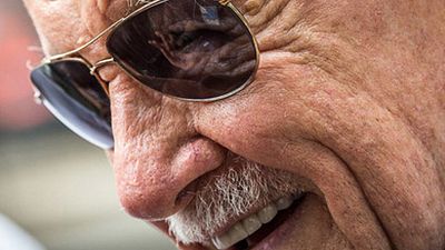 image de la news "The Amazing Spider-Man 2" : Stan Lee se marre, Paul Giamatti se cache [PHOTOS]