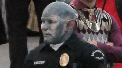 image de la news Bright : Joel Edgerton grimé en Orc sur le tournage du prochain David Ayer
