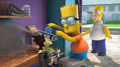 image de la news Les Simpson : Toy Story, Spider-Verse et Un jour sans fin sur les photos de l'épisode d'Halloween