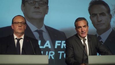 image de la news Bande-annonce Présidents : Jean Dujardin imite Sarkozy face à Grégory Gadebois en Hollande