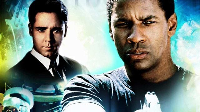 image de la news "Une série B totalement ratée" : noté 2 sur 5, c'est le plus mauvais film de Denzel Washington... Et pourtant, il affrontait Russell Crowe dans un univers de science-fiction !