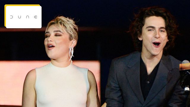 image de la news "Elle est espiègle" : Denis Villeneuve a dû séparer Florence Pugh et Timothée Chalamet sur le tournage de Dune 2