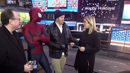"Spider-Man" fait sa promo à Times Square [VIDEO]