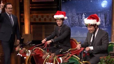 Chris Hemsworth et Jimmy Fallon font une course en traineaux !