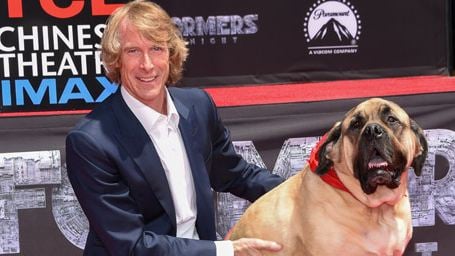 Michael Bay (et son chien) laissent leurs empreintes sur le Walk of Fame