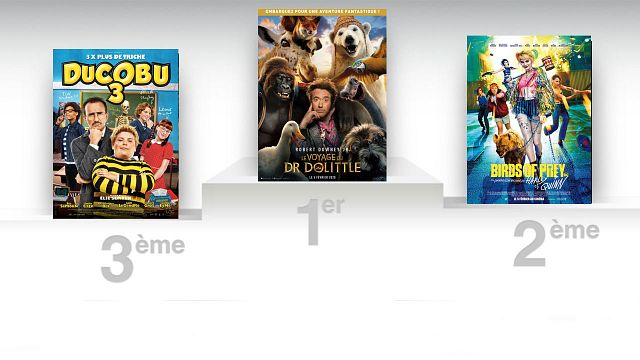 image de la news Box-office France : Birds of Prey, Dolittle et Ducobu se disputent la première place