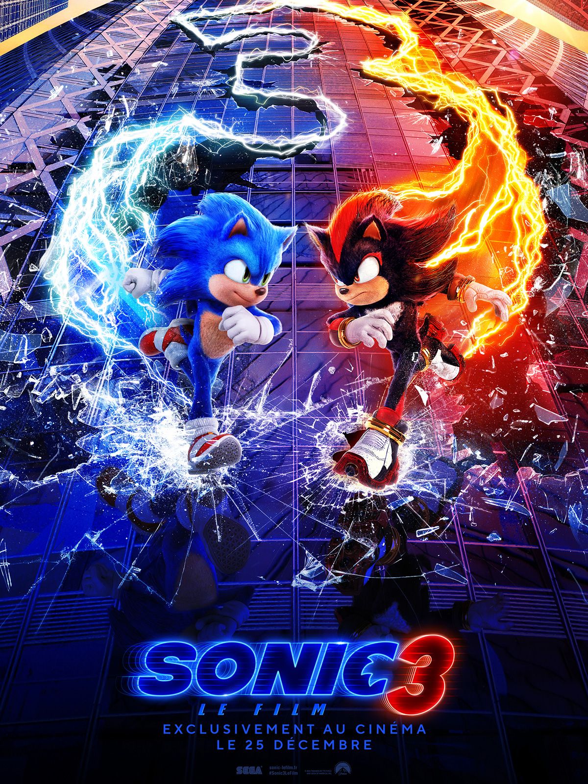 Affiche du film Sonic 3 - le film - Photo 56 sur 56 - AlloCiné