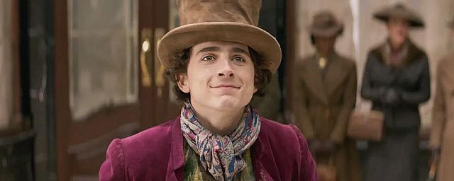 Timothée Chalamet dans “Wonka” (2023)