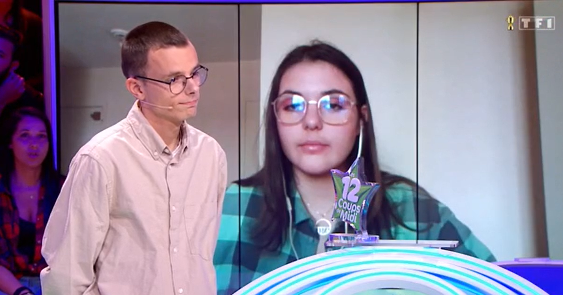 Emilien et Jessica dans Les 12 Coups de midi