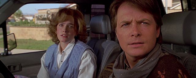 Elizabeth Shue et Michael J. Fox